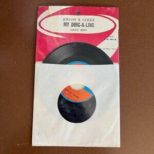 1972 Chuck Berry Chess Records 45 Johnny B. Goode My Ding-a-ling CH 2131 SEALED